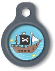 Blucky Pirate Turquoise Blue Dog Tag small - falatozoo