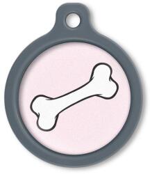 Blucky Bone Rose Dog Tag large