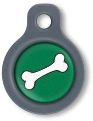 Blucky Bone Dark Green Dog Tag small - falatozoo