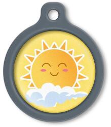 Blucky Sunny Yellow Dog Tag large