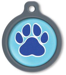 Blucky Wild Paw Turquoise Blue Dog Tag large - falatozoo
