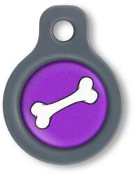 Blucky Bone Purple Dog Tag small