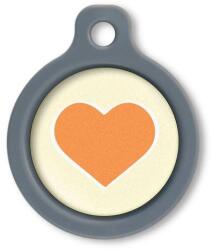 Blucky Heart Pastel Yellow Dog Tag medium - falatozoo