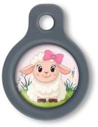 Blucky Baby Lamb Girl Rose Dog Tag small - falatozoo
