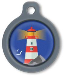 Blucky Azure Dark Blue Dog Tag medium - falatozoo