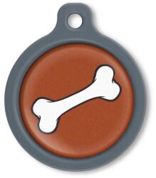 Blucky Bone Brown Dog Tag large - falatozoo