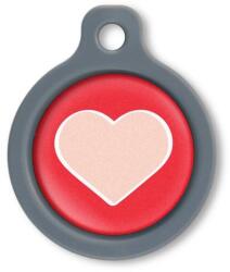 Blucky Heart Red Dog Tag medium - falatozoo