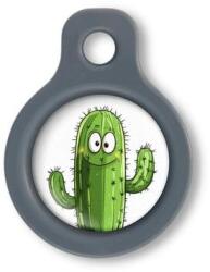 Blucky Cactus White Dog Tag small - falatozoo
