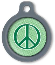 Blucky Graffiti Turquoise Green Dog Tag medium