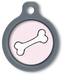 Blucky Bone Rose Dog Tag medium - falatozoo