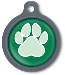Blucky Wild Paw Dark Green Dog Tag large - falatozoo