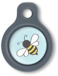 Blucky Bee Turquoise Blue Dog Tag small
