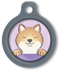 Blucky Happy Pup Pastel Purple Dog Tag medium - falatozoo