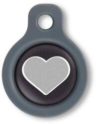 Blucky Heart Black Dog Tag small