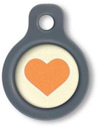 Blucky Heart Pastel Yellow Dog Tag small - falatozoo