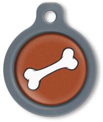 Blucky Bone Brown Dog Tag medium - falatozoo