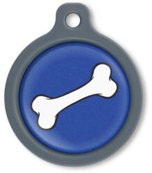 Blucky Bone Dark Blue Dog Tag large - falatozoo