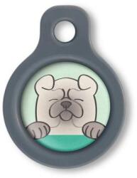 Blucky Happy Pup Pastel Green Dog Tag small