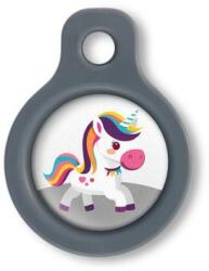 Blucky Unicorn White Dog Tag small