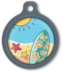 Blucky Waikiki Turquoise Blue Dog Tag large