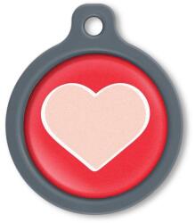Blucky Heart Red Dog Tag large
