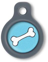 Blucky Bone Turquoise Blue Dog Tag small - falatozoo