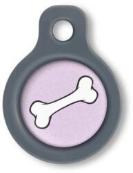 Blucky Bone Pastel Purple Dog Tag small