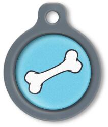 Blucky Bone Turquoise Blue Dog Tag medium