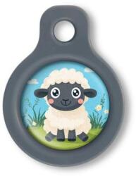 Blucky Baby Lamb Boy Turquoise Blue Dog Tag small - falatozoo