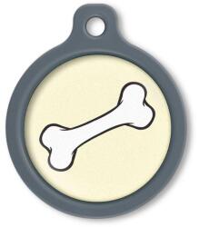 Blucky Bone Pastel Yellow Dog Tag large