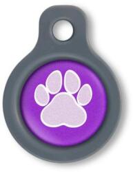Blucky Wild Paw Purple Dog Tag small - falatozoo