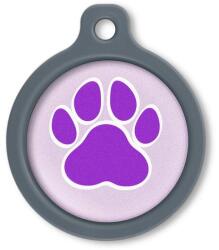 Blucky Wild Paw Pastel Purple Dog Tag large - falatozoo