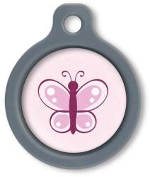 Blucky Butterfly Rose Dog Tag medium - falatozoo