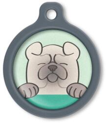 Blucky Happy Pup Pastel Green Dog Tag large - falatozoo