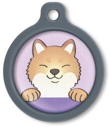 Blucky Happy Pup Pastel Purple Dog Tag large