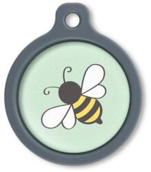 Blucky Bee Lime Green Dog Tag large