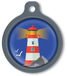 Blucky Azure Dark Blue Dog Tag large - falatozoo