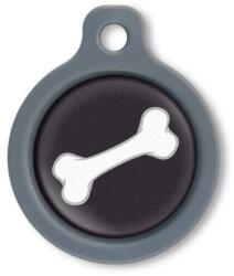 Blucky Bone Black Dog Tag medium - falatozoo