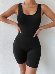Shein IC24210 Shein Fekete Testhezálló Overál (48) L