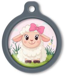 Blucky Baby Lamb Girl Rose Dog Tag large - falatozoo