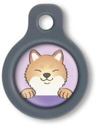 Blucky Happy Pup Pastel Purple Dog Tag small - falatozoo