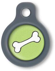 Blucky Bone Lime Green Dog Tag small - falatozoo