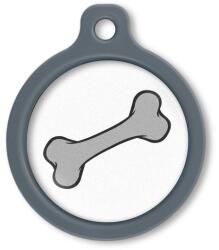 Blucky Bone White Dog Tag large - falatozoo