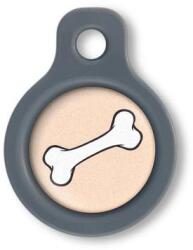 Blucky Bone Pastel Orange Dog Tag small