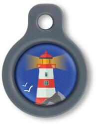 Blucky Azure Dark Blue Dog Tag small - falatozoo