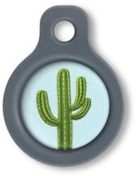 Blucky Cactus Pastel Turquoise Dog Tag small