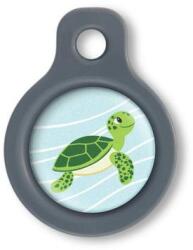 Blucky Baby Turtle Pastel Turquoise Dog Tag small - falatozoo