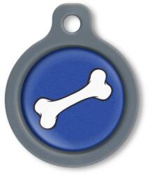 Blucky Bone Dark Blue Dog Tag medium - falatozoo