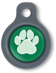 Blucky Wild Paw Dark Green Dog Tag small - falatozoo