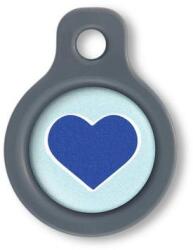 Blucky Heart Pastel Turquoise Dog Tag small - falatozoo